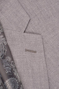 "Madison" Heather Grey Suit Jacket Notch (Separates)