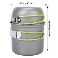 Camping Hiking Foldable Cookware Set Pot Pan