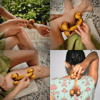 Handmade Wooden Relaxation Massage Roller