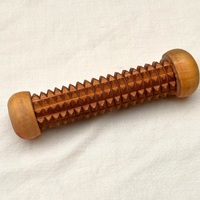 Wooden muscle recovery roller