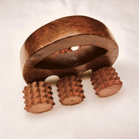 Handheld Wooden Body Massage Roller