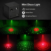 MINI LaserCube X16 Sound Activated Party Laser Lights (Built-In Battery)