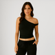 0896 - Women's One Shoulder Asymmetrical Tank