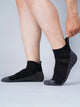 Pro+ PowerFit Athlete-Grade Performance Compression Sports Socks – Ankle Length – Pack of 3 Black