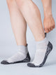 Pro+ PowerFit Athlete-Grade Performance Compression Sports Socks – Ankle Length – Pack of 3 Grey