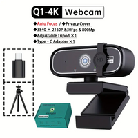 Webcam with Auto-Focus & Privacy (4K Ultra HD USB)