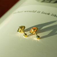 Peach moonstone barbell