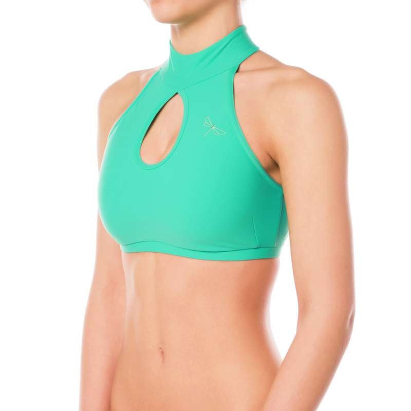 High Neck Backless Sports Bra for Pole & Yoga – Terri