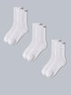 Air Garb White Crew Socks for Men & Women - Cushion Breathable – Pack of 3