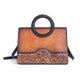 Rossie Viren Women's Crossbody Tote Bag with Leather Circular Handle