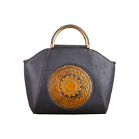 Rossie Viren Women's  Women Vintage Leather Handbag Shoulder Purse Satchel Tote Crossbody Bag