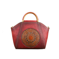 Rossie Viren Women's  Women Vintage Leather Handbag Shoulder Purse Satchel Tote Crossbody Bag